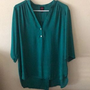 Emerald green blouse